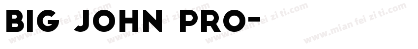 Big John PRO字体转换